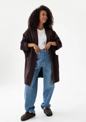 Muva - Dark chocolate kimono cardigan