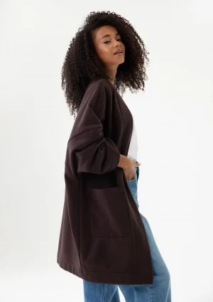 Muva - Dark chocolate kimono cardigan
