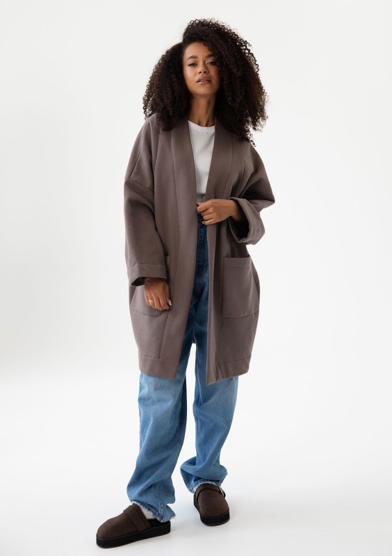 Muva - Savannah tan brown kimono cardigan
