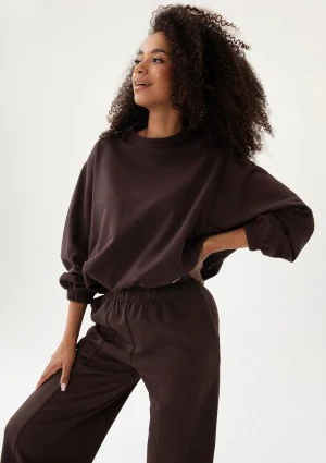 Puff - Bluza z dzianiny typu bombka Dark Chocolate