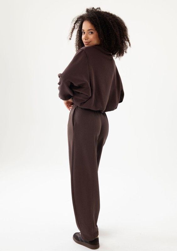 Puff - Dark chocolate brown bomb sweatshirt