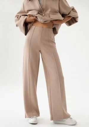 Taro - Latte beige rayon pants
