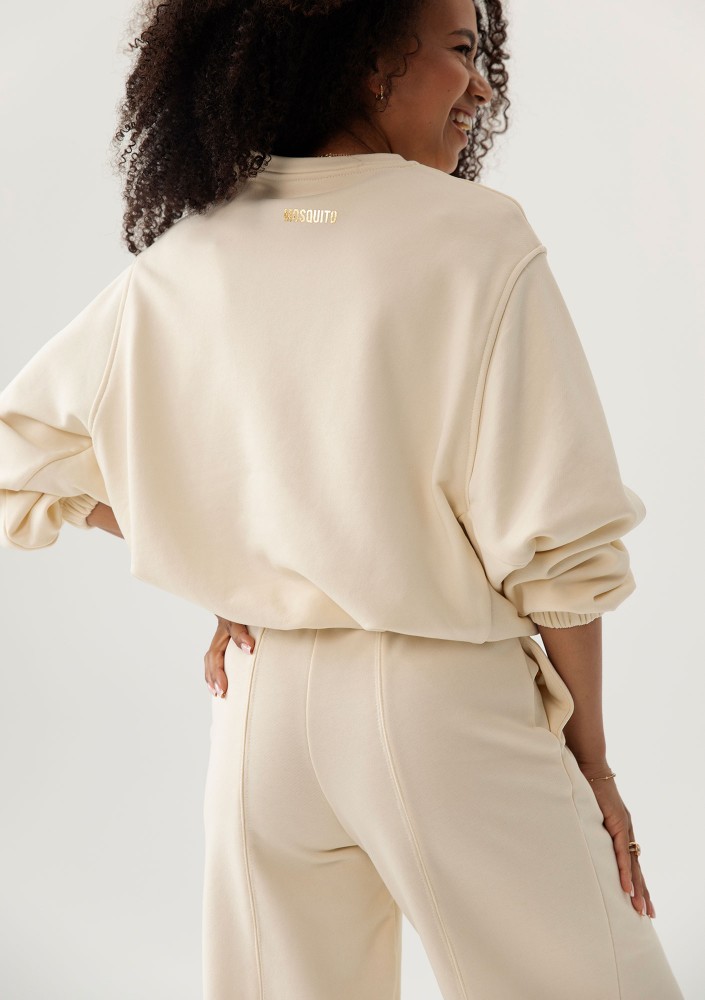 Puff - Bluza z dzianiny typu bombka Vanilla