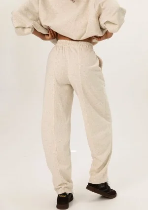 Puff - Spodnie dresowe z przeszyciem Beige Melange