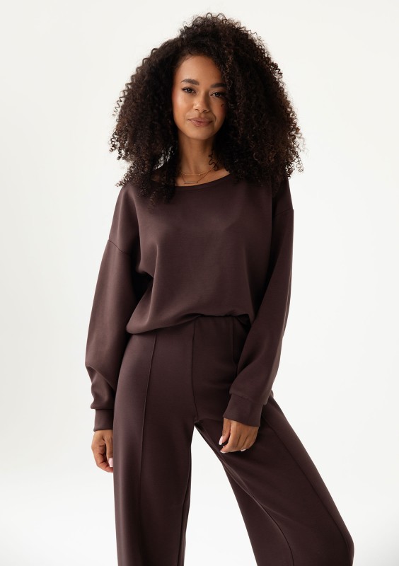 Olin - Brown soft sweatshirt