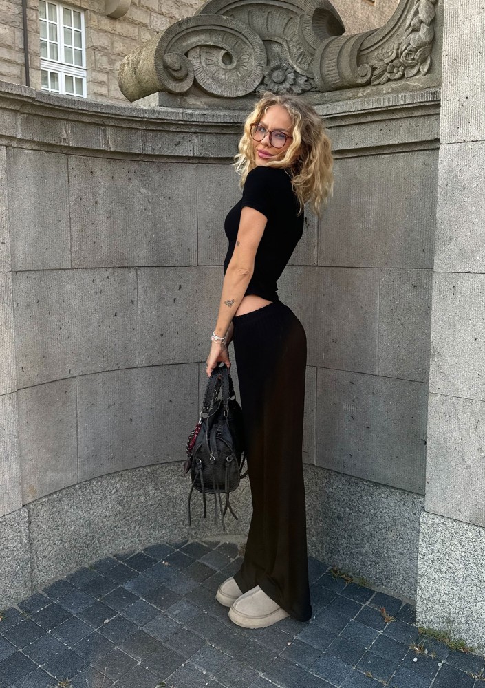 Lumiere - Black rayon top