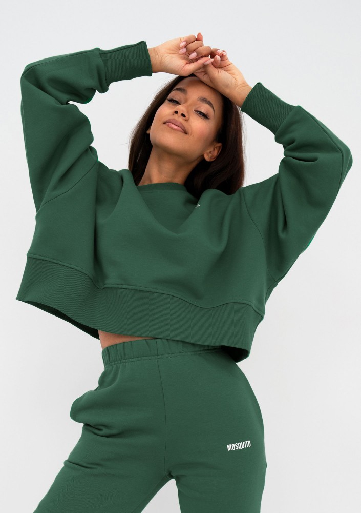Shore - Hunter green simple sweatshirt