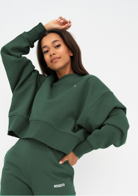 Shore - Hunter green simple sweatshirt