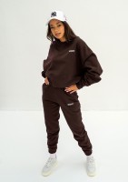 Shore - Dark chocolate brown simple sweatshirt