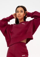 Shore - Deep cherry red simple sweatshirt