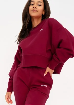 Shore - Deep cherry red simple sweatshirt