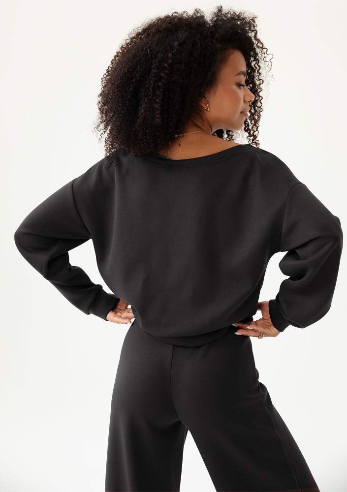 Olin - Black soft sweatshirt