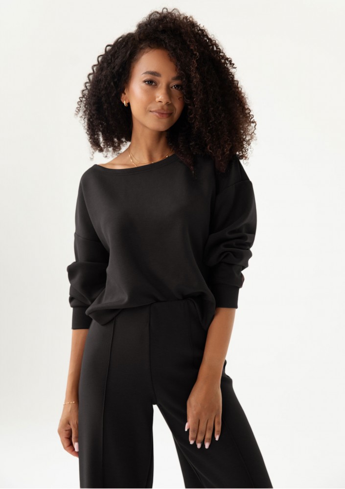 Olin - Black soft sweatshirt