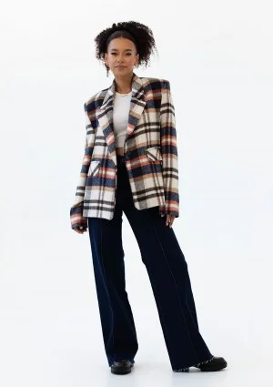 Ridge - Winceyette checked blazer Red