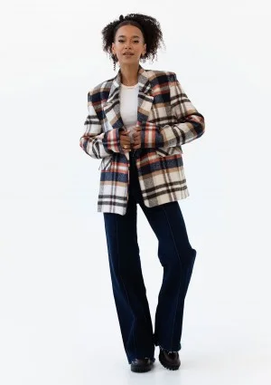 Ridge - Winceyette checked blazer Red