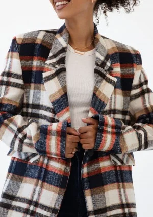 Ridge - Winceyette checked blazer Red