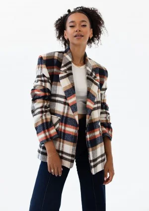 Ridge - Winceyette checked blazer Red