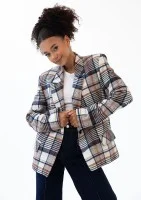 Ridge - Winceyette checked blazer Blue