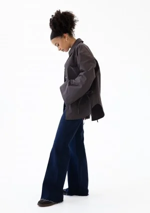 Floe - Brown oversize cotton shirt