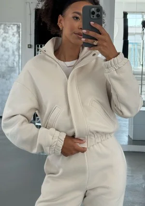 Tide - Coconuty zipped bomber jumper