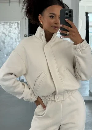 Tide - Coconuty zipped bomber jumper