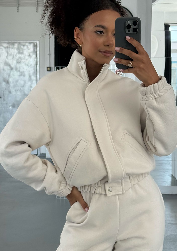 Tide - Coconuty zipped bomber jumper