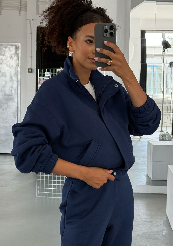 Tide - Rozpinana bluza bomberka Navy blue