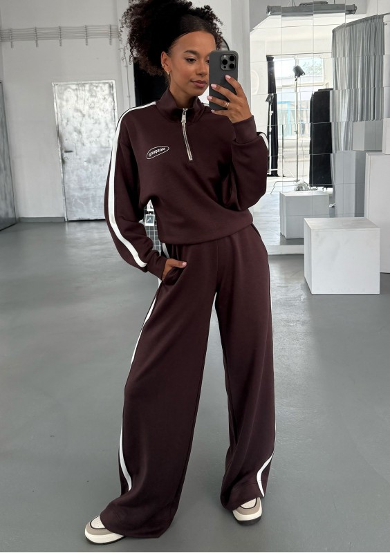 Sway - Brown striped sweatpants
