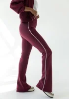 Relay - Slim fit claret trousers