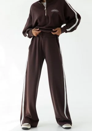 Sway - Brown striped sweatpants