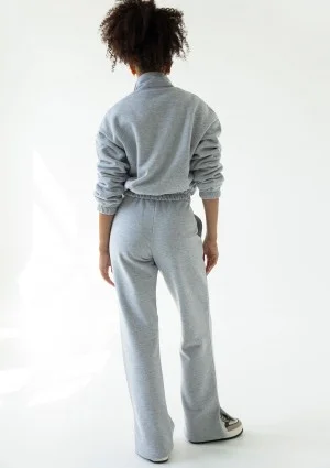 Tide - Melange grey zipped bomber jumper