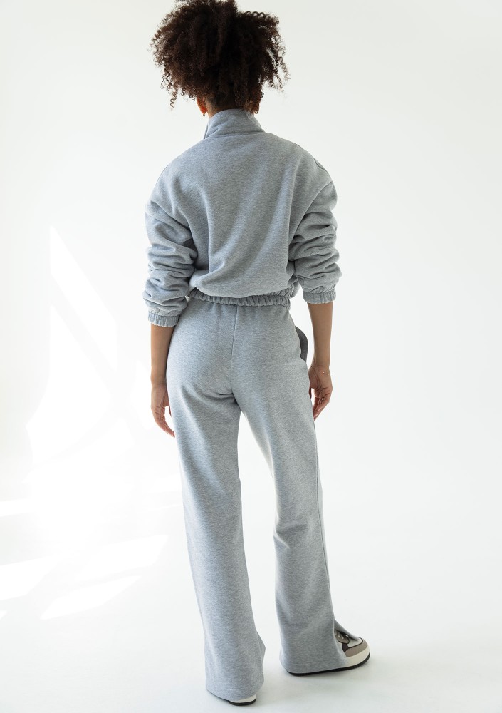 Tide - Rozpinana bluza bomberka Grey Melange