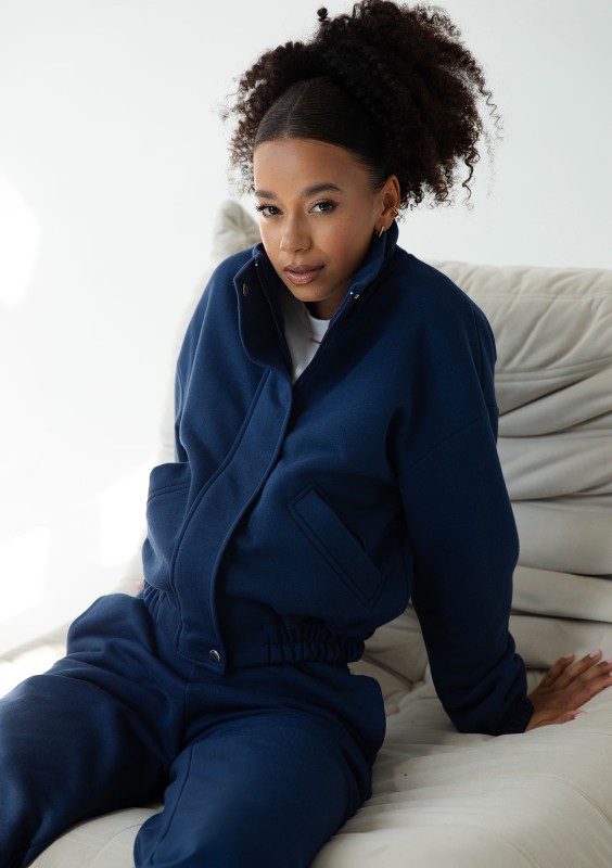 Tide - Rozpinana bluza bomberka Navy blue