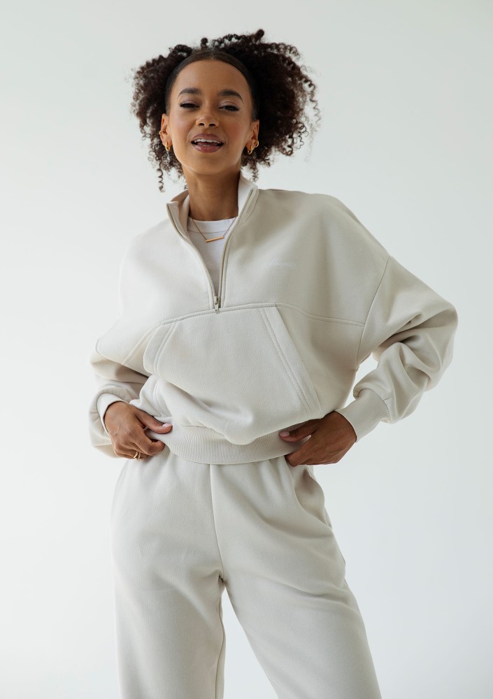 Tide - Coconuty zipped college jumper