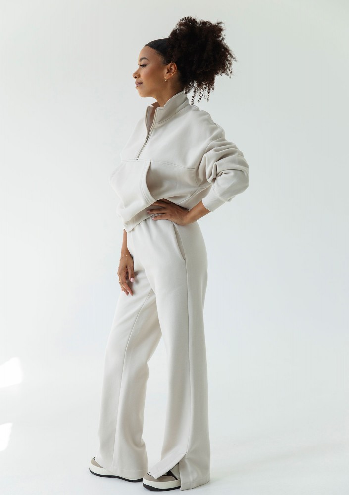 Tide - Coconuty zipped college jumper