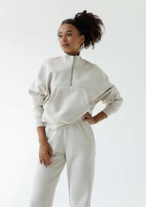 Tide - Coconuty zipped college jumper