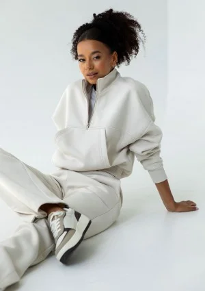 Tide - Coconuty zipped college jumper