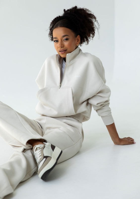 Tide - Coconuty zipped college jumper