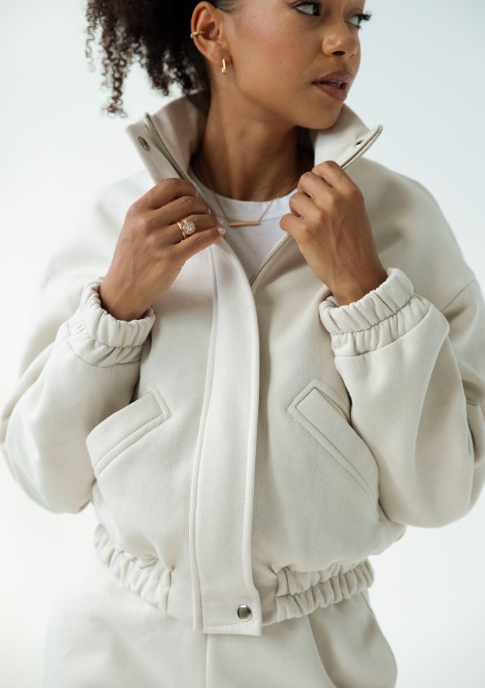 Tide - Rozpinana bluza bomberka Coconut