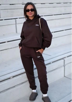 Pure - Bluza z kapturem Dark Chocolate