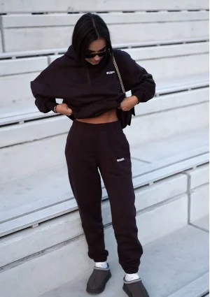 Pure - Dark chocolate brown hoodie