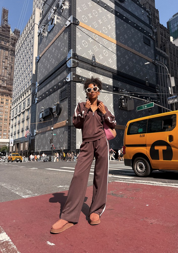 Sway - Brown striped sweatpants