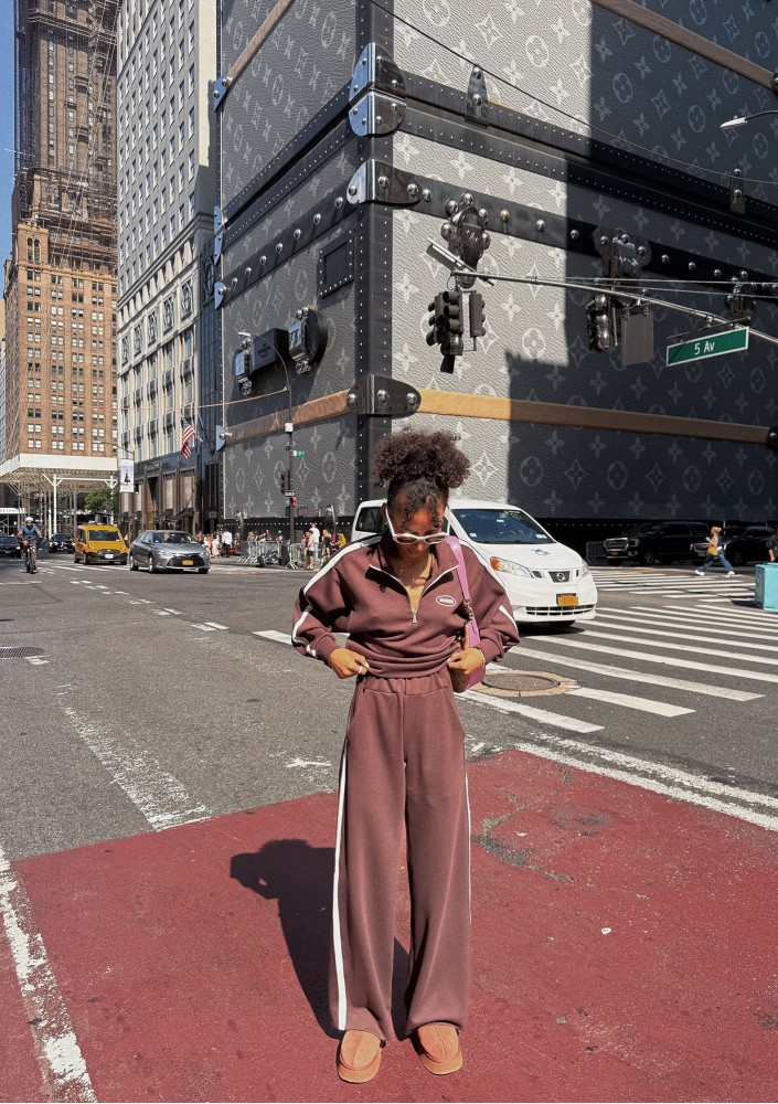 Sway - Brown striped sweatpants