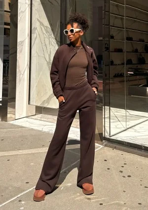 Tide - Rozpinana bluza bomberka Dark Chocolate