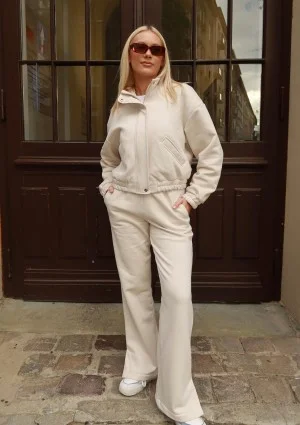 Tide - Coconuty zipped bomber jumper