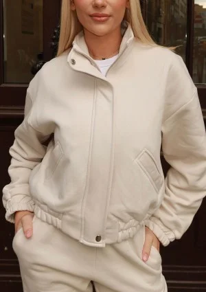 Tide - Coconuty zipped bomber jumper