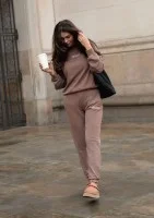Tiffi - Brown vintage wash sweatpants