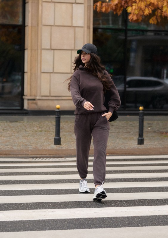 Sabo - Dark brown vintage wash sweatpants