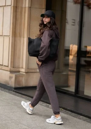 Sabo - Dark brown vintage wash sweatpants