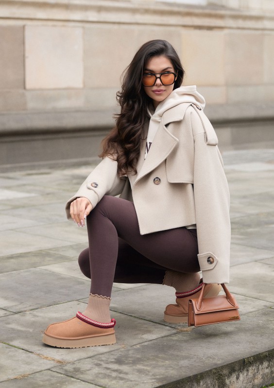 Lumo - Short beige jacket